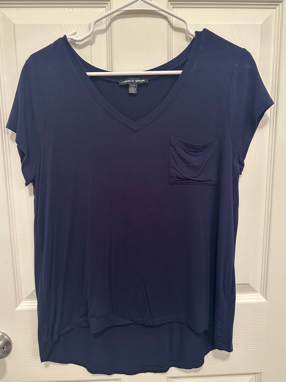 Cable & Gauge Blue Top